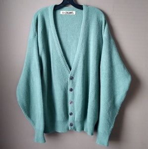 Le Tigré Long Sleeve Button Up Cardigan Sweater XL